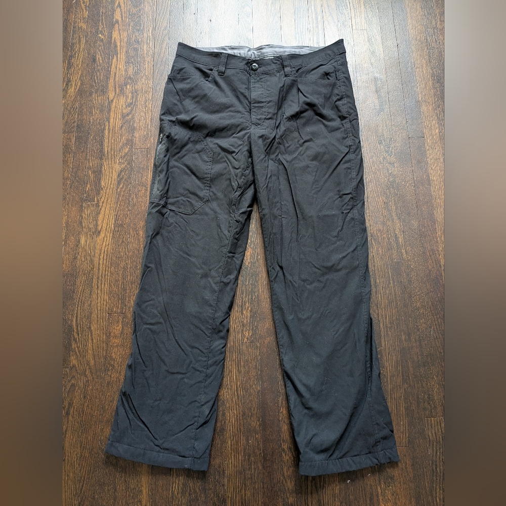 Fleece Lined Hiking Pants Mens Chino Size 36X30 Eddie Bauer